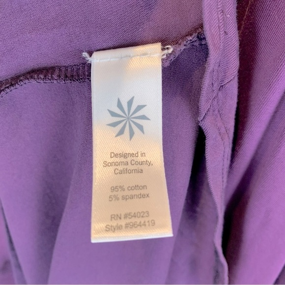 Athleta Purple Dip Dyed Ombre Hi-Lo Racer Back Midi Maxi Tank Dress sz S - Picture 7 of 8